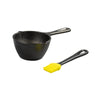 Lodge Black Cast Iron 15 oz. Capacity Pot 9.313 L x 5 Dia. in.