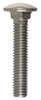 Hillman 0.375 in. X 2 in. L Stainless Steel Carriage Bolt 25 pk