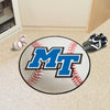 Middle Tennessee State University Baseball Rug - 27in. Diameter