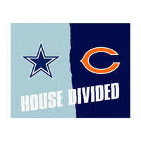 NFL House Divided - Cowboys / Bears House Divided Rug