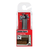 Vermont American 1/4 in. D X 1/2 x 1 in. X 2 in. L Carbide Tipped Flush Trim Router Bit