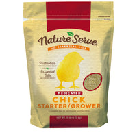 NatureServe Medicated Grower/Starter Feed Crumble for Poultry 10 lb.