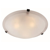 Bel Air Lighting Cracka 4 in. H X 12 in. W X 12 in. L Oil Rubbed Bronze Silver Ceiling Fixture