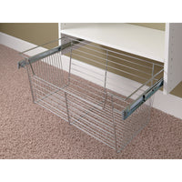 Easy Track 11 in. H X 24 in. W X 13 in. L Chrome Closet Organizer