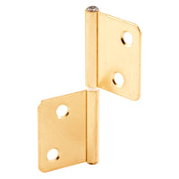 Prime-Line 3 in. L Brass-Plated Door Hinge 2 pk