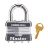 Master Lock 1.75 in. H x 1.75 in. W x 1-3/4 in. L Laminated Steel Dual Ball Bearing Locking Padlock (Pack of 6)