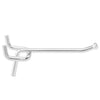 Pegboard Angle Hook, Galvanized Steel, 2-In.