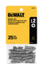 DeWalt Phillips #2 X 1 in. L Screwdriver Bit Heat-Treated Steel 25 pc