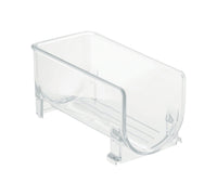 InterDesign Clear Plastic Fridge Binz Stackable Wine Holder 7.8 x 4 x 4 in.