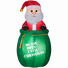 Gemmy LED Santa in Gift Sack 5 ft. Inflatable