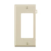 Leviton Light Almond 1 gang Thermoplastic Nylon Decorator Sectional End Wall Plate 1 pk