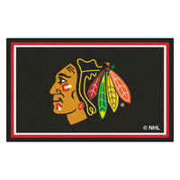 NHL - Chicago Blackhawks 4ft. x 6ft. Plush Area Rug