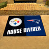 NFL House Divided - Steelers / Patriots House Divided Rug