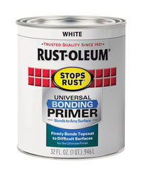 Rust-Oleum Universal White Flat Bonding Primer 1 qt (Pack of 2).