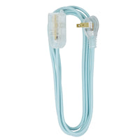 Woods Slimline Indoor 8 ft. L Blue Extension Cord 16/2 SPT-2