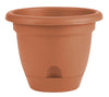 Bloem Terracotta Clay Resin Bell Ariana Planter 8 Dia. in. with Drainage Holes