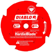 Diablo HardieBlade 6-1/2 in. Dia. x 5/8 in. PCD Fiber Cement Blade 4 teeth 1 pk