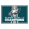 NFL - Philadelphia Eagles Super Bowl Champions 5ft. x 8 ft. Plush Area Rug