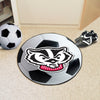 University of Wisconsin Badgers Soccer Ball Rug - 27in. Diameter