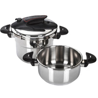 Pressure Cooker Prisma 2 Pieces Set 4 and 6 Qts