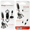 Key Smart Mag Connect Steel Black Magnetic Key Holder (Pack of 6)