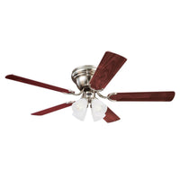 Westinghouse Contempra IV 52 in. Brushed Nickel Brown LED Indoor Ceiling Fan