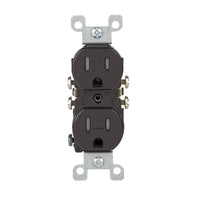 Leviton 15 amps 125 V Duplex Brown Outlet 5-15R 1 pk