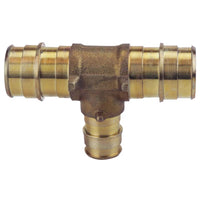 Apollo PEX-A 3/4 in. Expansion PEX in to T X 3/4 in. D Barb  Brass Reducing Tee (Pack of 25)