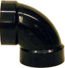 Charlotte Pipe 3 in. Hub X 3 in. D Hub ABS Elbow