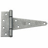 National Hardware 4 in. L Galvanized Silver Steel Heavy Duty T Hinge 2 pk