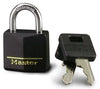 Master Lock 1-3/16 in. W Vinyl Covered 4-Pin Cylinder Padlock