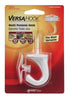 Hillman White Ceramic/Zinc Large Versa Hook 35 lb. Drywall; 75 lb. Wood 1 pk (Pack of 5)