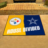 NFL House Divided - Steelers / Cowboys House Divided Rug