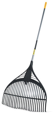 True Temper 73.25 in. 26 Tine Poly Leaf Rake Steel Handle