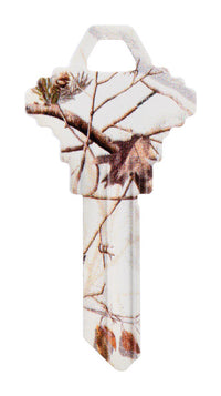 Hillman RealTree Snow House/Office Universal Key Blank Single (Pack of 6).