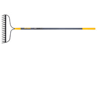 True Temper 64 in. 16 Tine Steel Bow Rake Fiberglass Handle