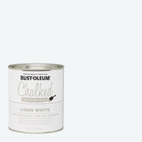 Rust-Oleum Chalked Ultra Matte Linen White Water-Based Acrylic Chalk Paint 30 oz