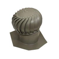 Air Vent Air Hawk 18.4 in. H x 12 in. Dia. Weatherwood Aluminum Turbine and Base