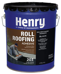 Henry Smooth Black Asphalt Cold-Ap Roof And Lap Adhesive 4-3/4 gal