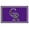 MLB - Colorado Rockies 4ft. x 6ft. Plush Area Rug