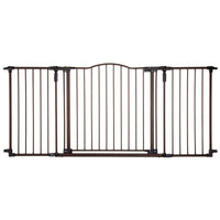 North States Brown 30 in. H X 38.3-72 in. W Metal Pet Gate