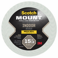 Scotch Mount Double Sided 3/4 in. W X 350 in. L Mounting Tape White