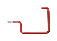 National Hardware Vinyl Coated Red Steel 7-3/16 in. Large Storage Screw Hook 2 pk