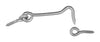 National Hardware Zinc-Plated Silver Steel 3 in. L Hook and Eye 2 pk