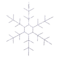 Celebrations LED Snowflake Silhouette 14 in. Hanging Decor (Pack of 8)