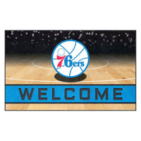 NBA - Philadelphia 76ers Rubber Door Mat - 18in. x 30in.