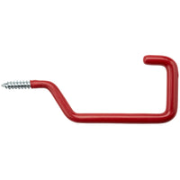 V2213 Rafter Screw Hook 2/pk - Red Vinyl