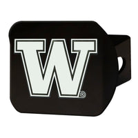 University of Washington Black Metal Hitch Cover