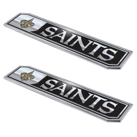 NFL - New Orleans Saints 2 Piece Heavy Duty Alumnium Truck Emblem Set