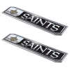 NFL - New Orleans Saints 2 Piece Heavy Duty Alumnium Truck Emblem Set